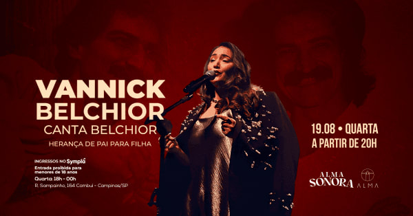 Vannick Belchior Canta Belchior no Alma Campinas | 19.08