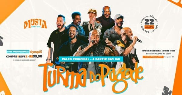 Turma do Pagode - Palco Principal no Musta Gastro Beach Itaquera