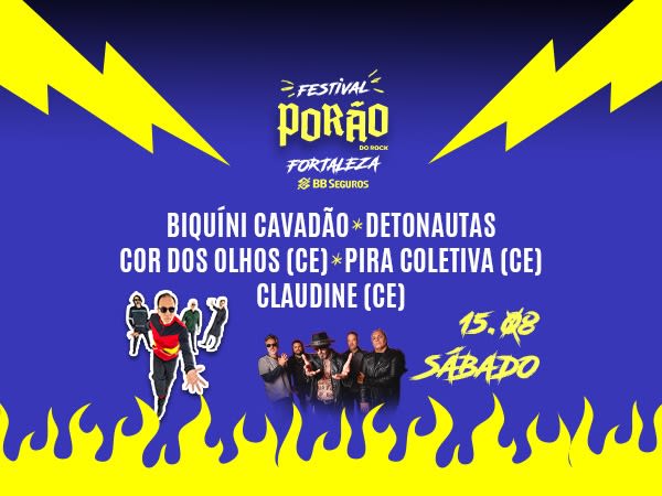 Festival Porão do Rock Fortaleza 15/08/26 - Detonautas e Biquini Cavadão