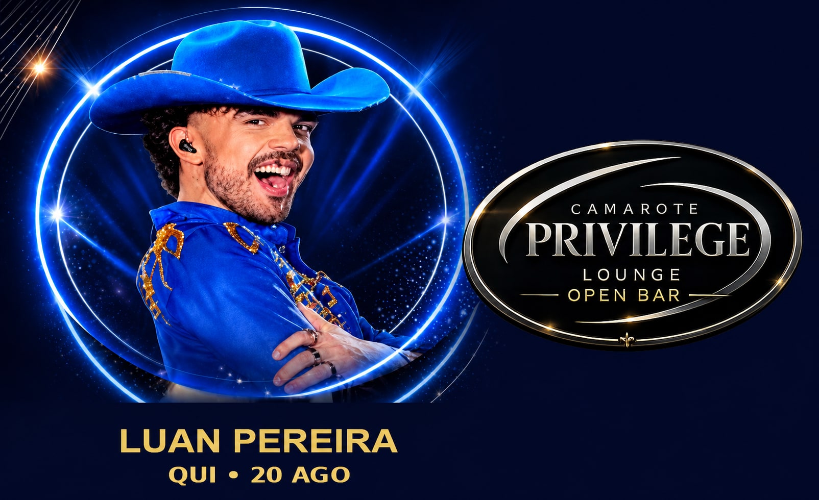 Luan Pereira - Camarote Privilege Lounge - Fictam Exposhow 2026