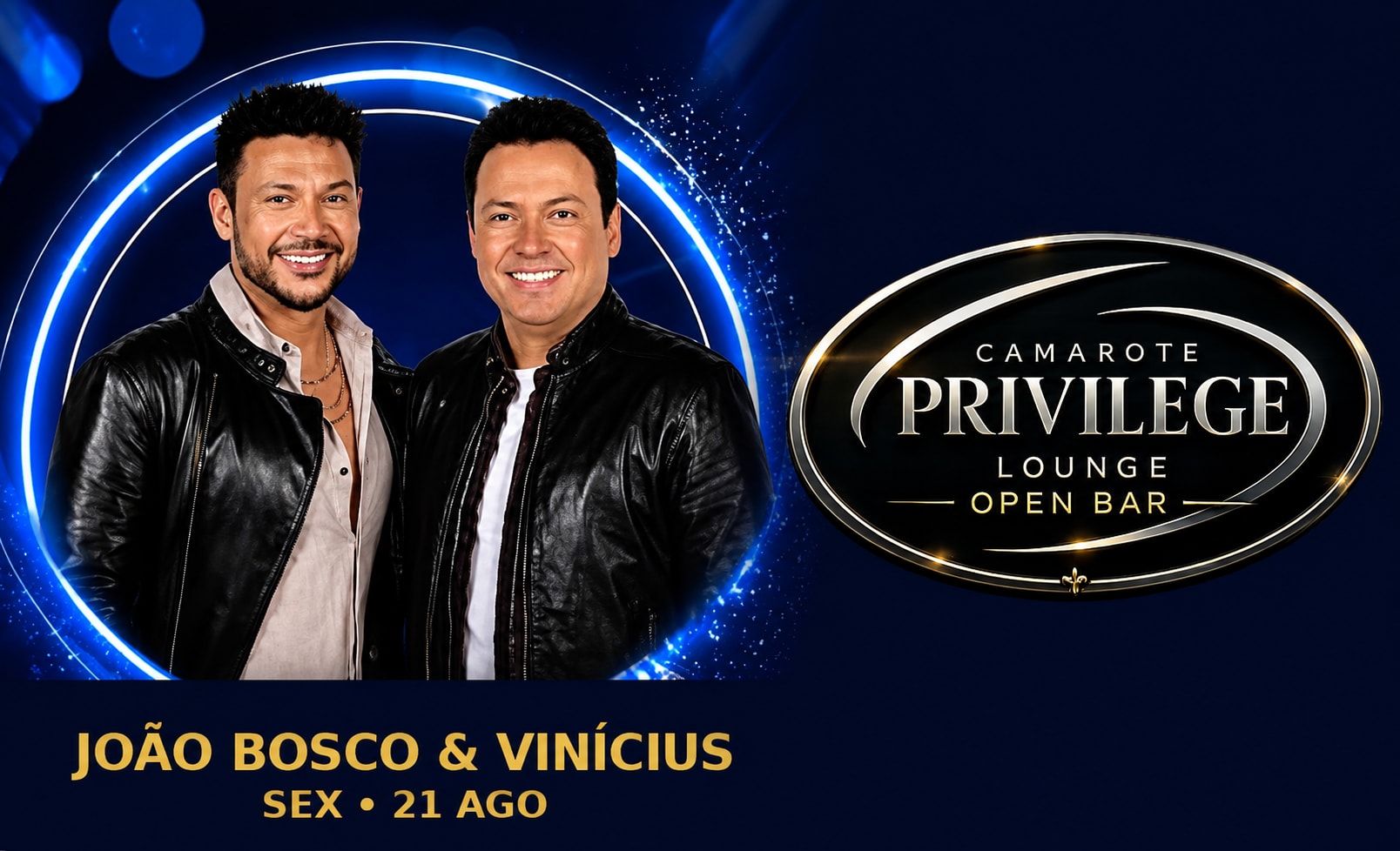 João Bosco e Vinícius - Camarote Privilege Lounge - Fictam Exposhow 2026