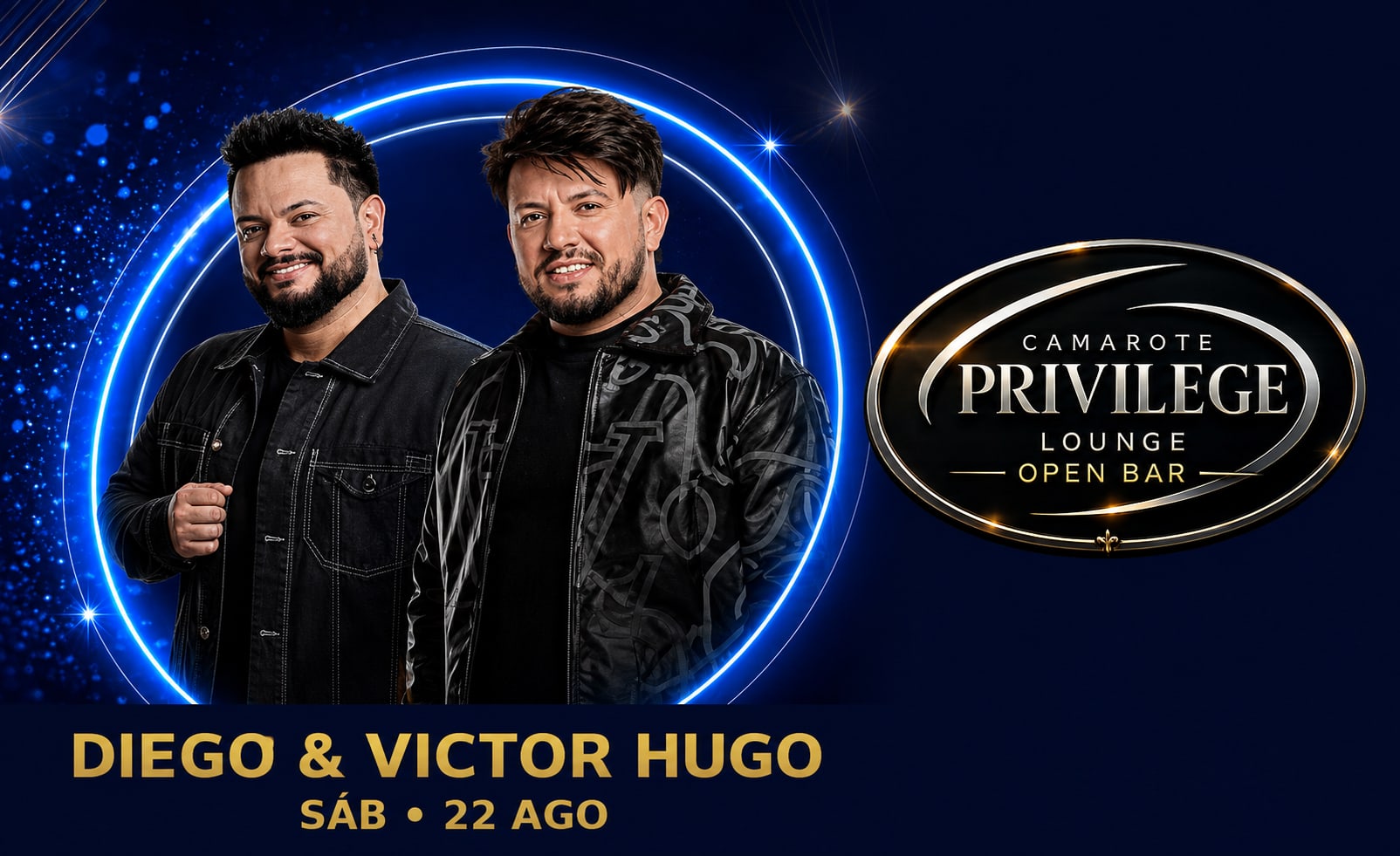 Diego e Victor Hugo - Camarote Privilege Lounge - Fictam Exposhow 2026