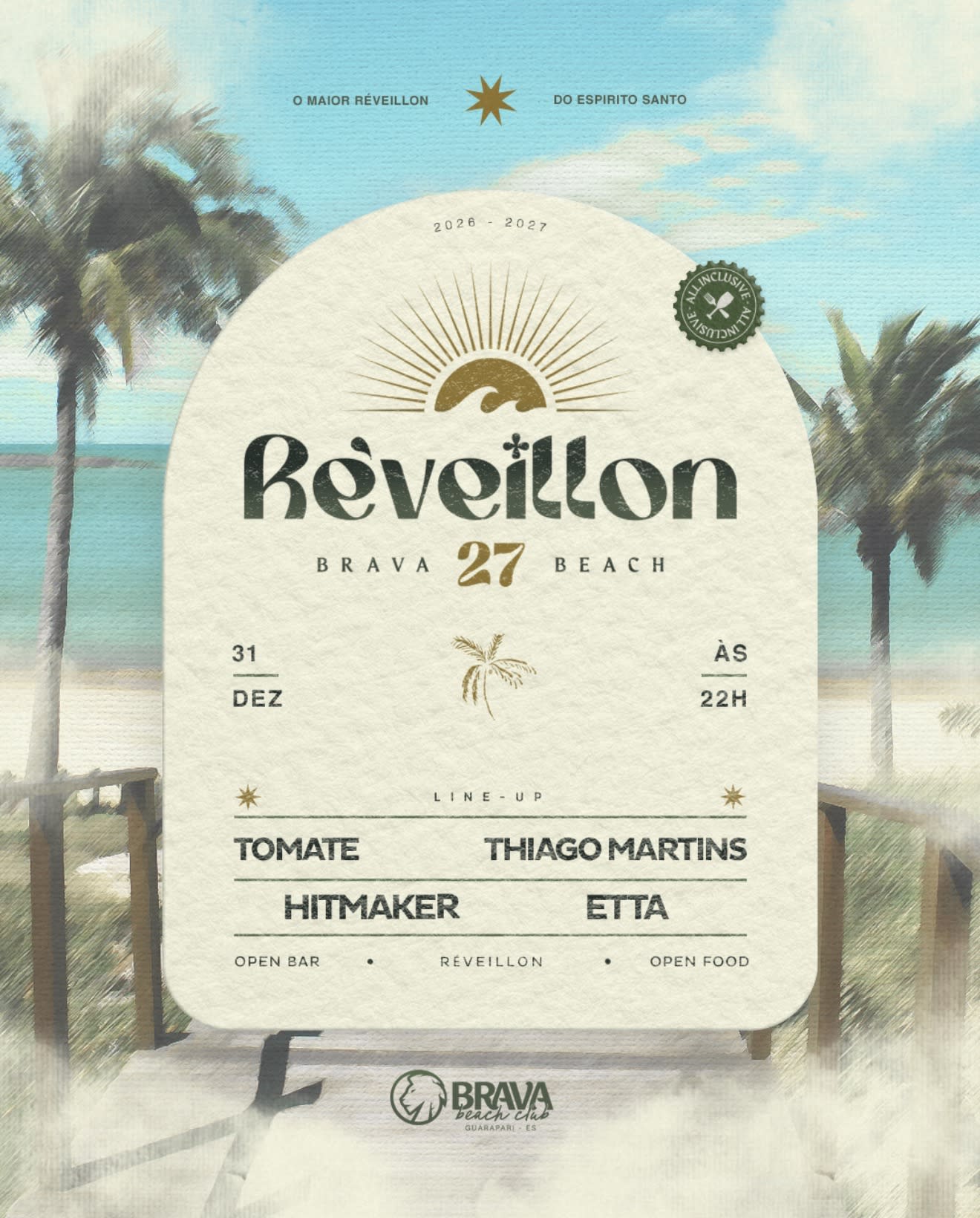 Reveillon Brava Beach Club 2027