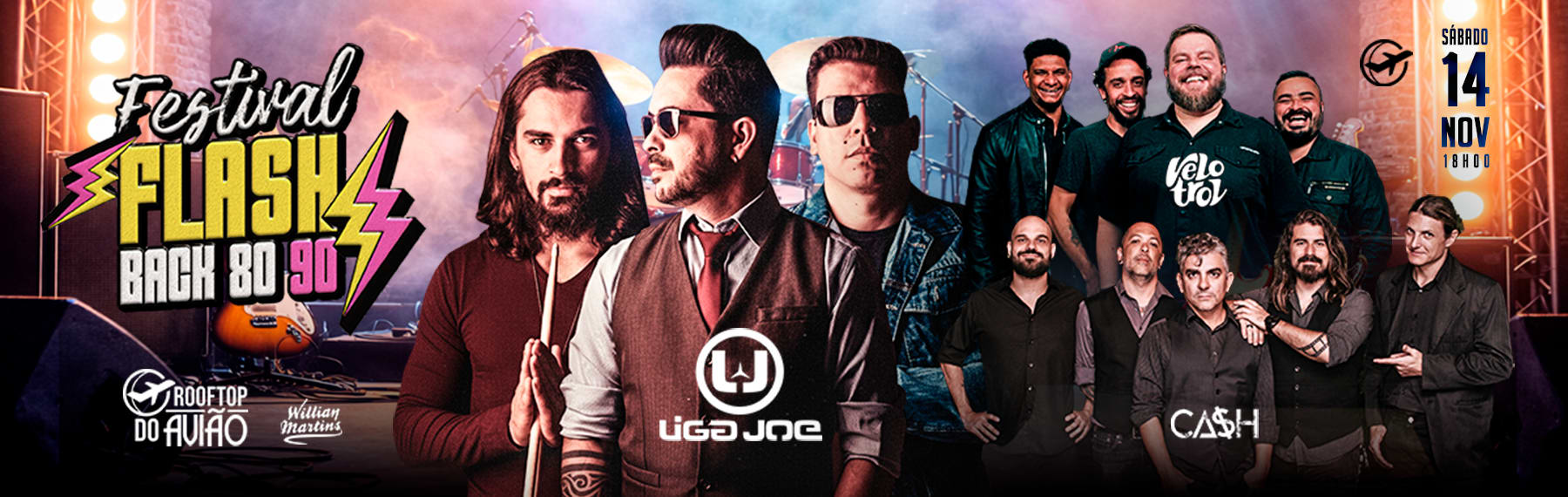 FESTIVAL FLASHBACK 80/90 | LIGA JOE no Shopping do Avião | 14/11