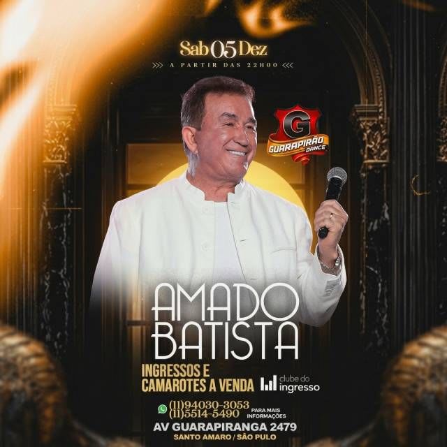 Festa do Amadão com Amado Batista.