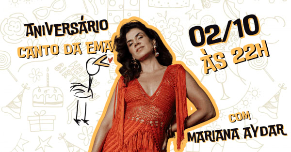 Mariana Aydar no Aniversário do Canto da Ema