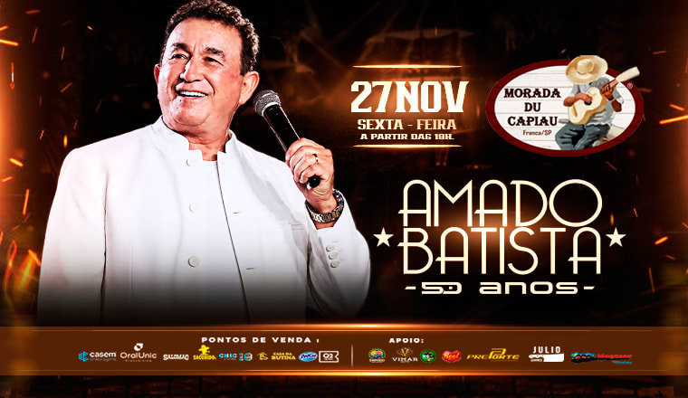 Amado Batista 50 Anos na Morada Du Capiau
