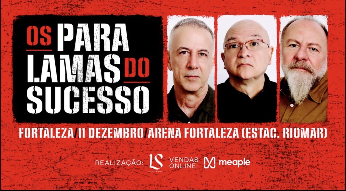 Os Paralamas do Sucesso em Fortaleza: Novo show na Arena Fortaleza