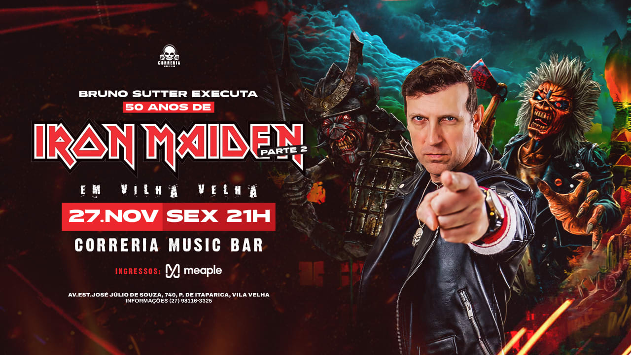 Bruno Sutter Executa 50 Anos de Iron Maiden! #part2