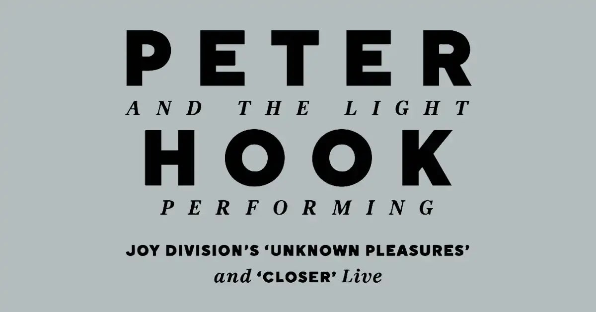 Peter Hook & The Light Performing
