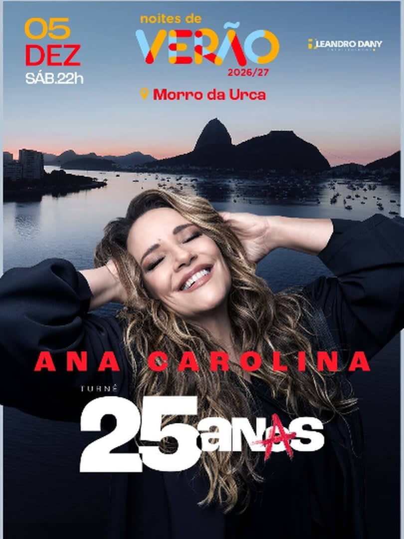 Ana Carolina 25 anos - Noites de Verão 2026