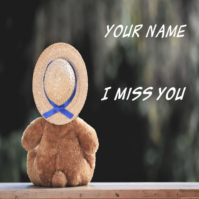 Teddy Bear Miss You Card Teddy Bear Miss You Card