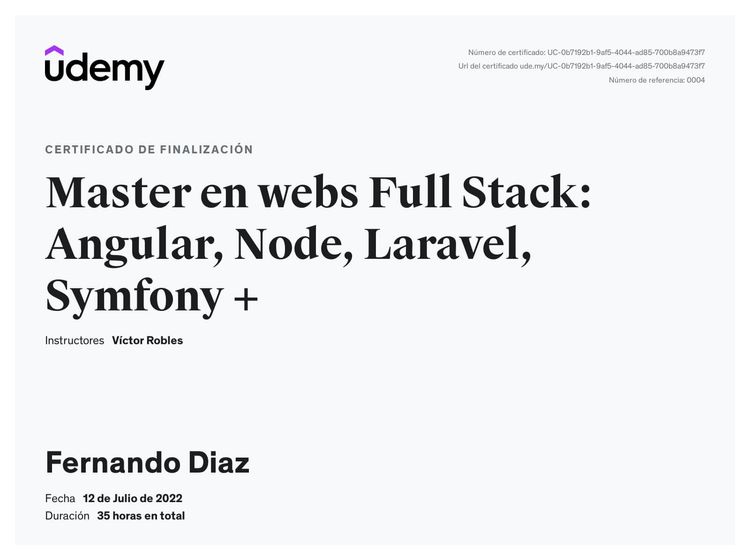 Master en Webs Full Stack