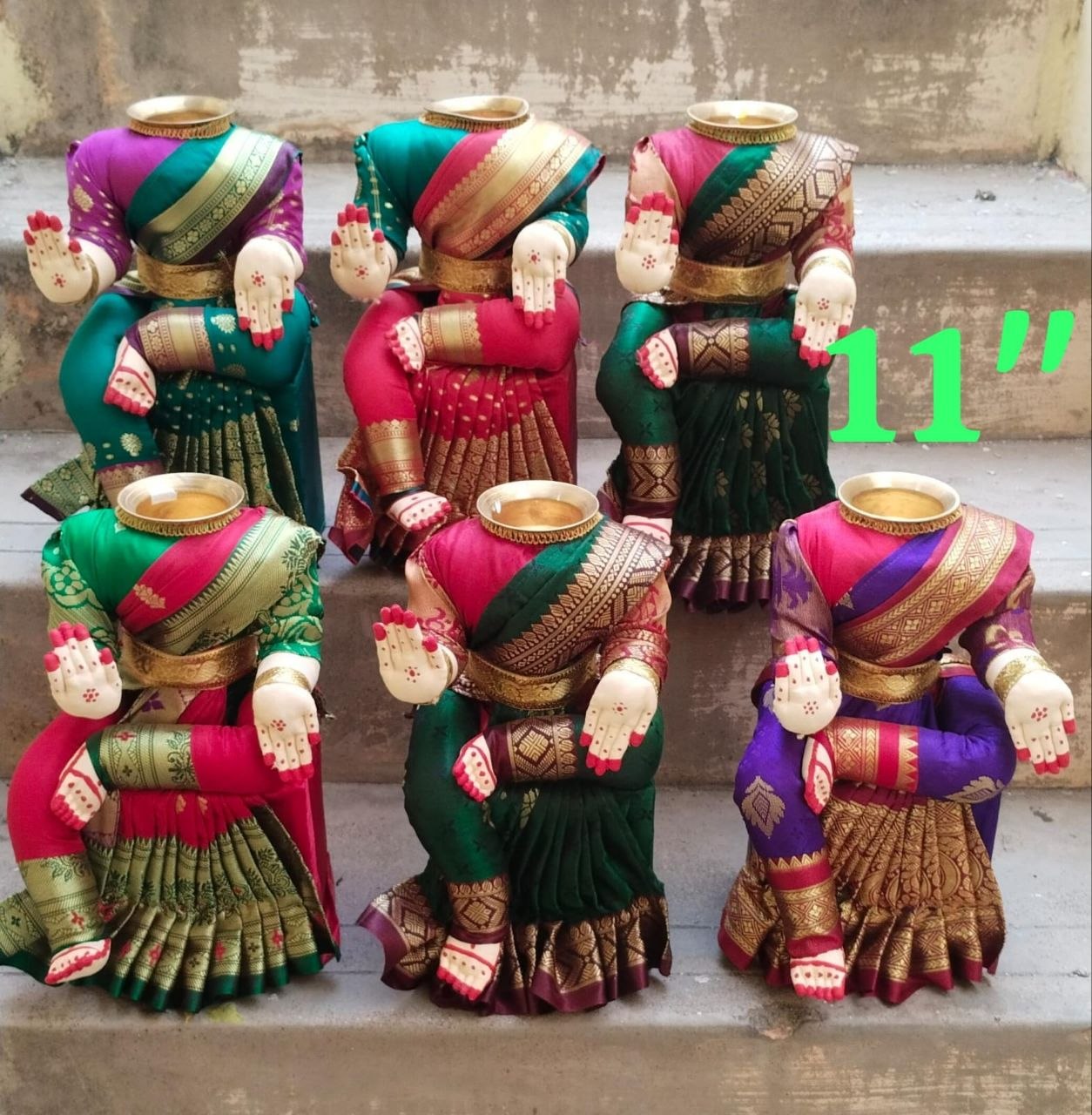 Traditional Kolu Amman Doll – 11 inch