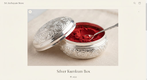 Traditional Silver Deepam & Diya