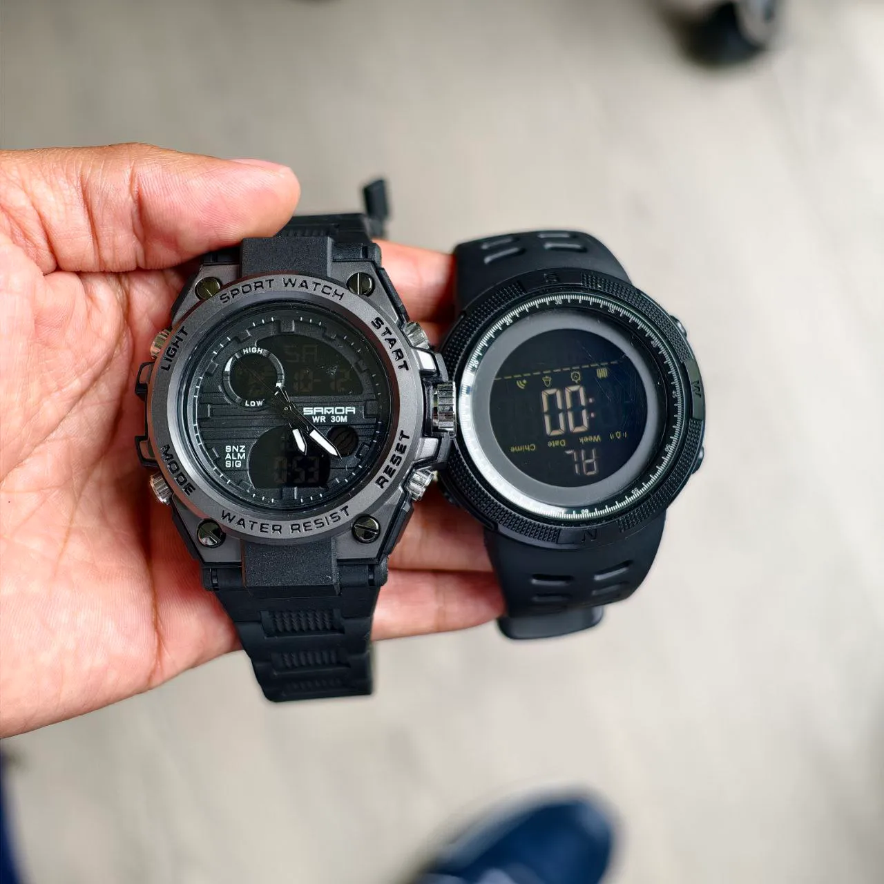 Foto de cliente del combo de relojes