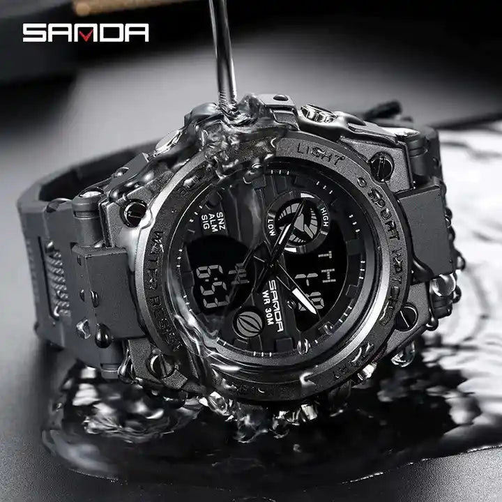 Detalle del reloj Sanda 2145