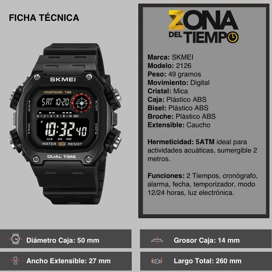 Vista nocturna Reloj SKMEI 1389