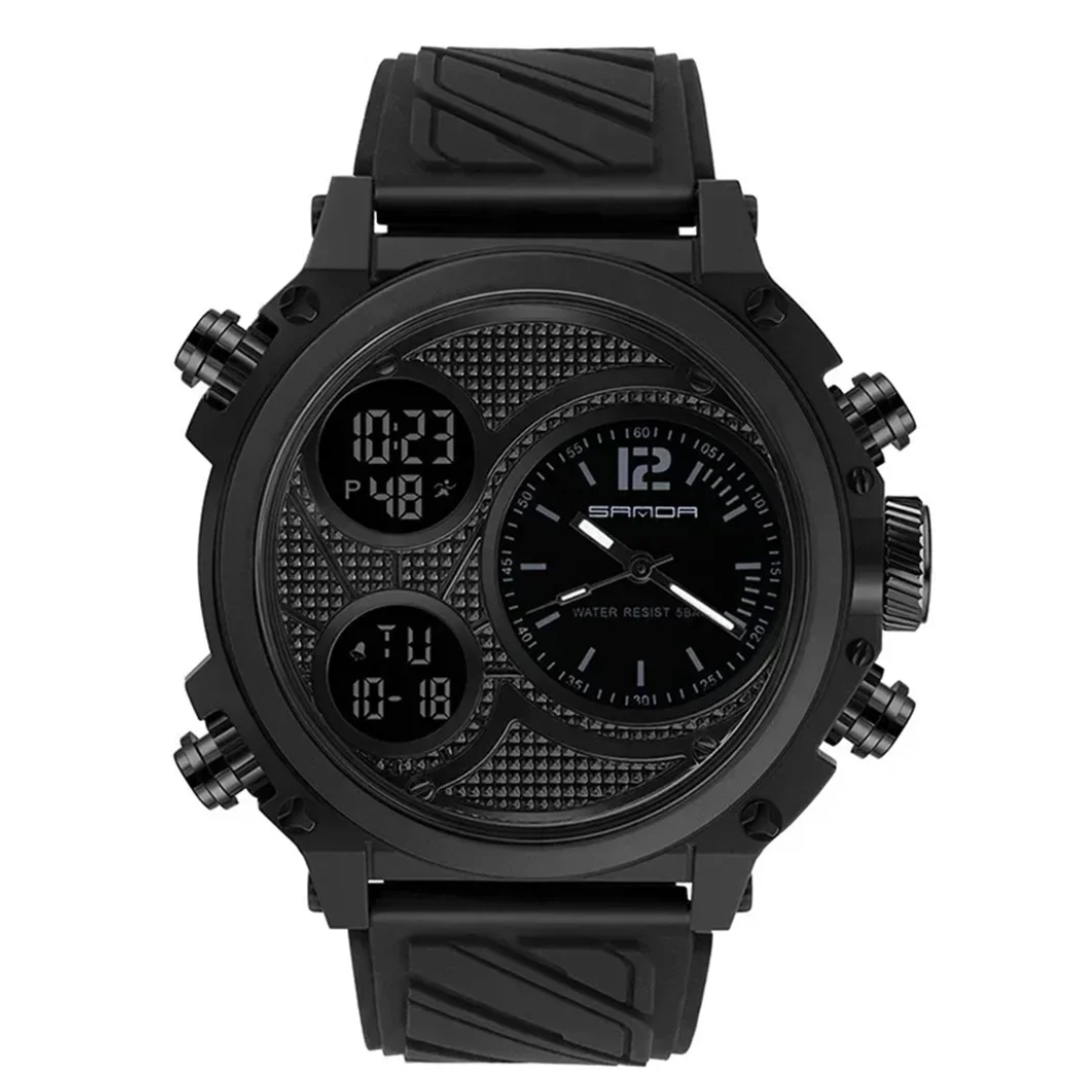 RELOJ SANDA 3002 NEGRO - P