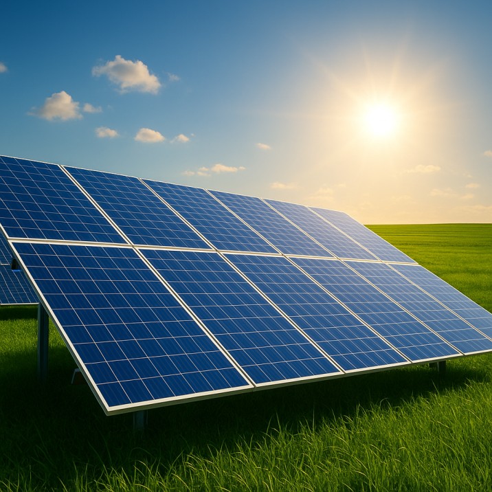 Solar panels on Indian home
