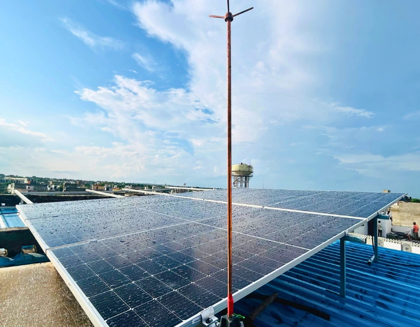 Residential solar installation