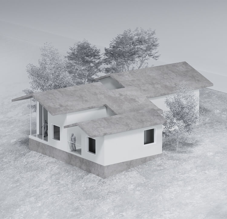 Infografía de la casa tipo BA