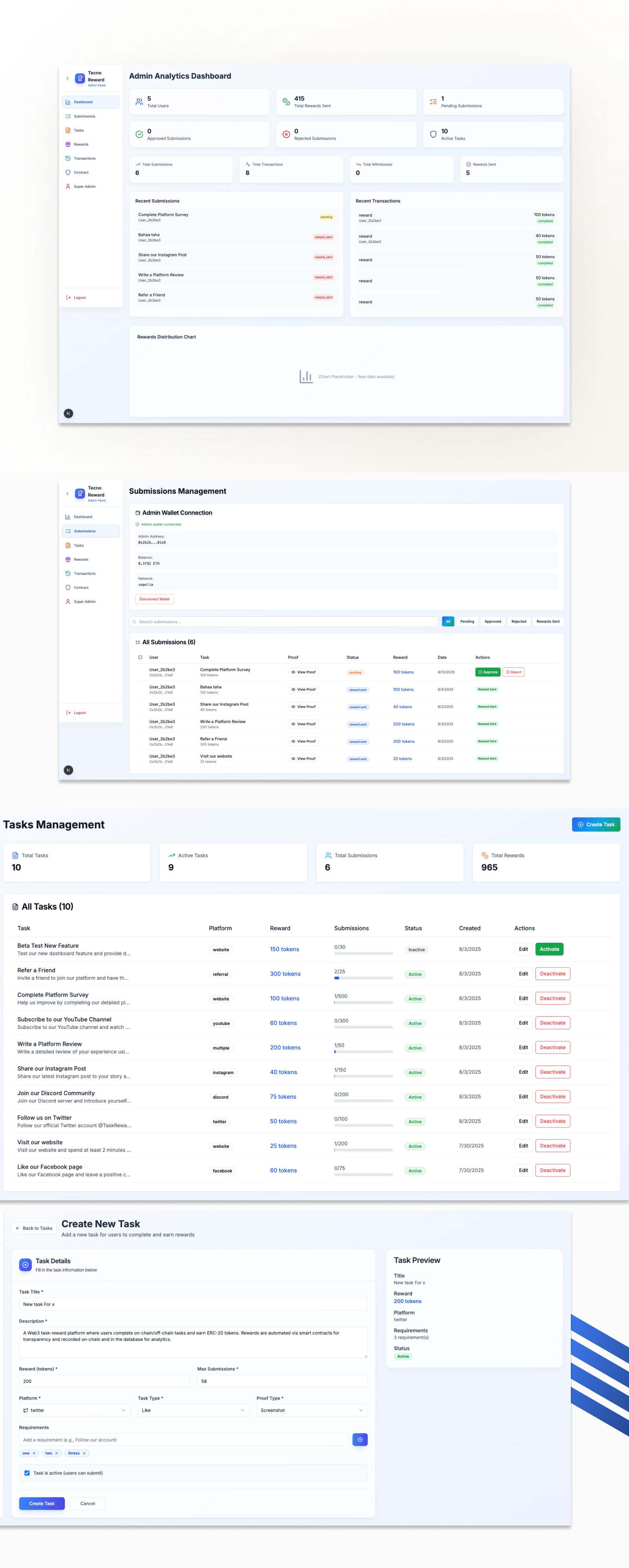 Web3 Rewards - Task Reward Platform