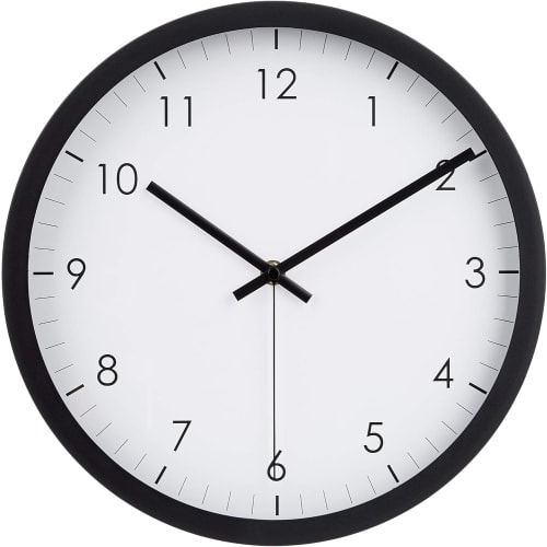 Amazon Basics Horloge Murale Ronde