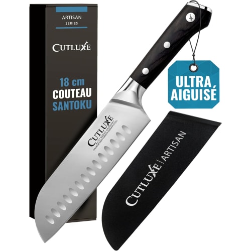 Cutluxe Couteau Japonais Couteau Santoku Fourreau