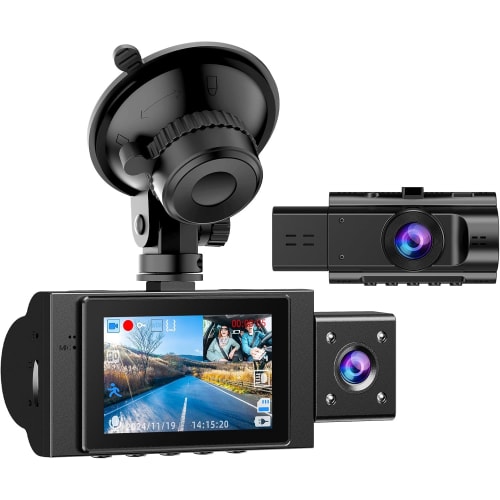 Double Dash Cam Front Inside FHD 1080P Dash Camera