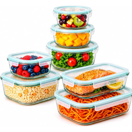 Edihome Boîte Alimentaire Hermétique Verre