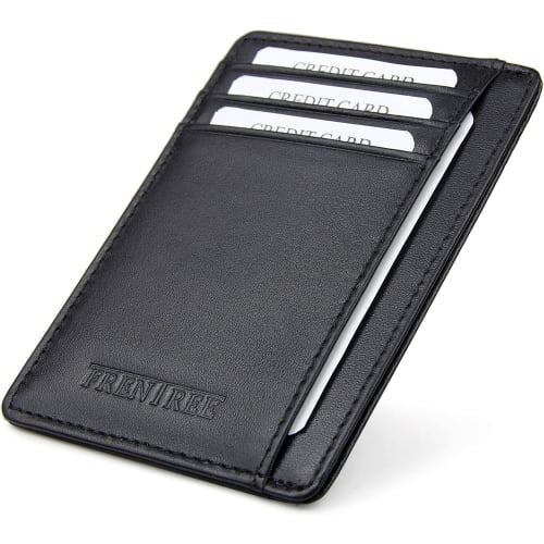 Frentree Porte-Monnaie très Plat 100% Cuir véritable