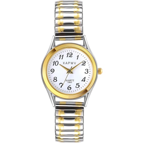 JewelryWe Montre Quartz Femme Montre Femme Extensible