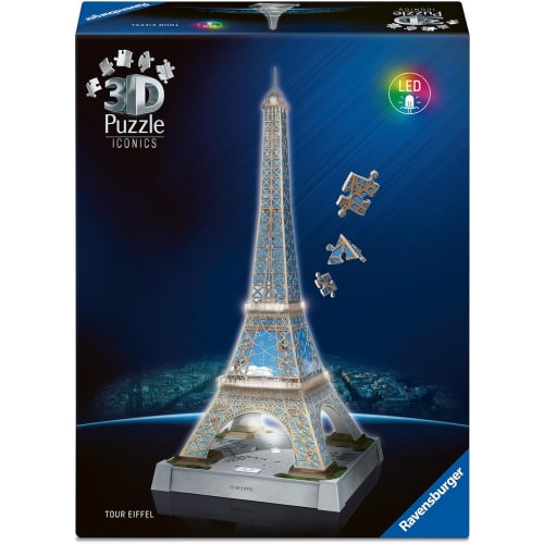 Ravensburger Puzzle 3D Tour Eiffel Illuminée Monument