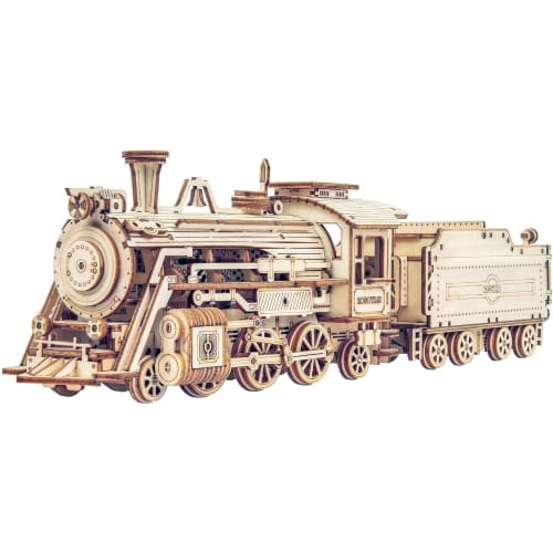 ROKR Train Bois Construire 3D Puzzle Maquette