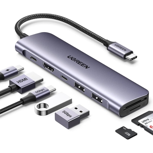 UGREEN Revodok 1071 Hub C 4K Lecteur Carte SD TF PD