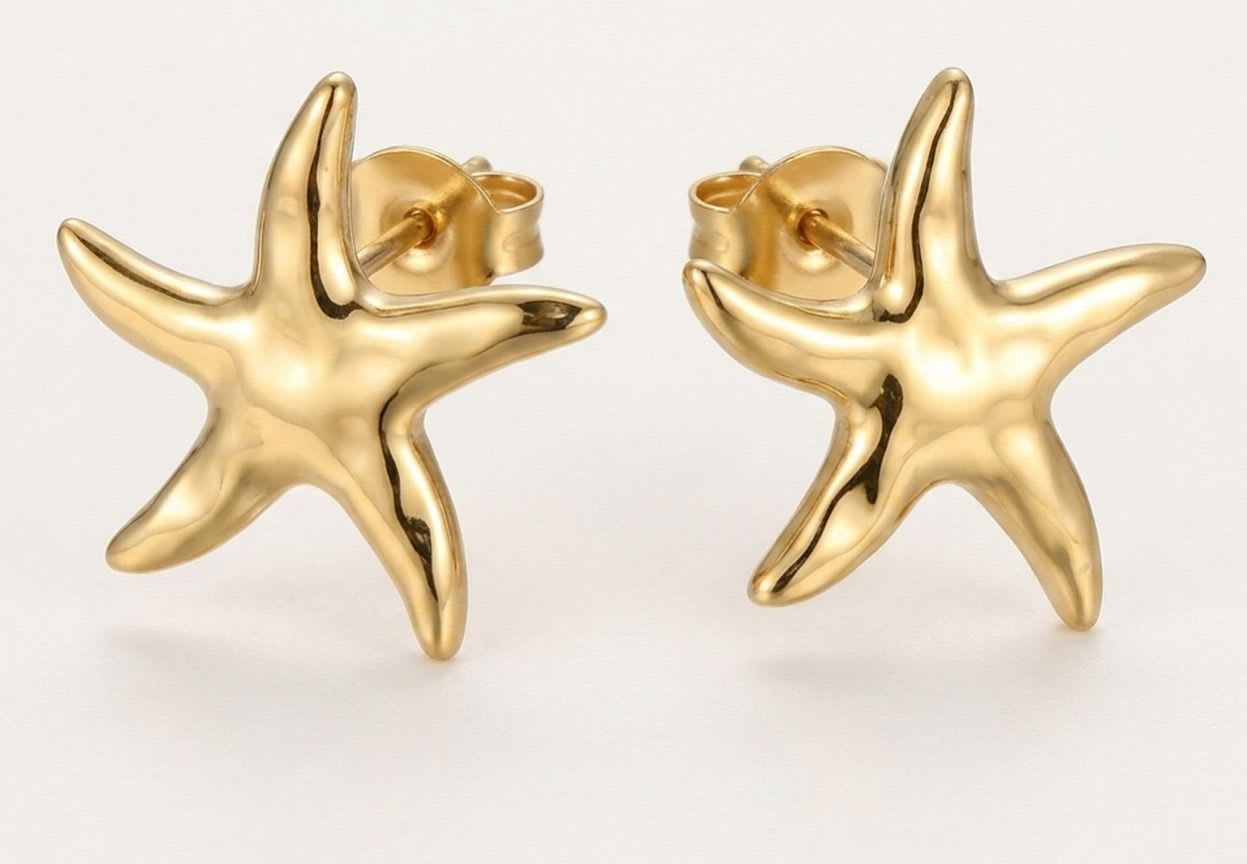 Boucles d'oreille étoile de mer