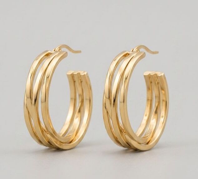 Boucles D'oreilles À Cerceau