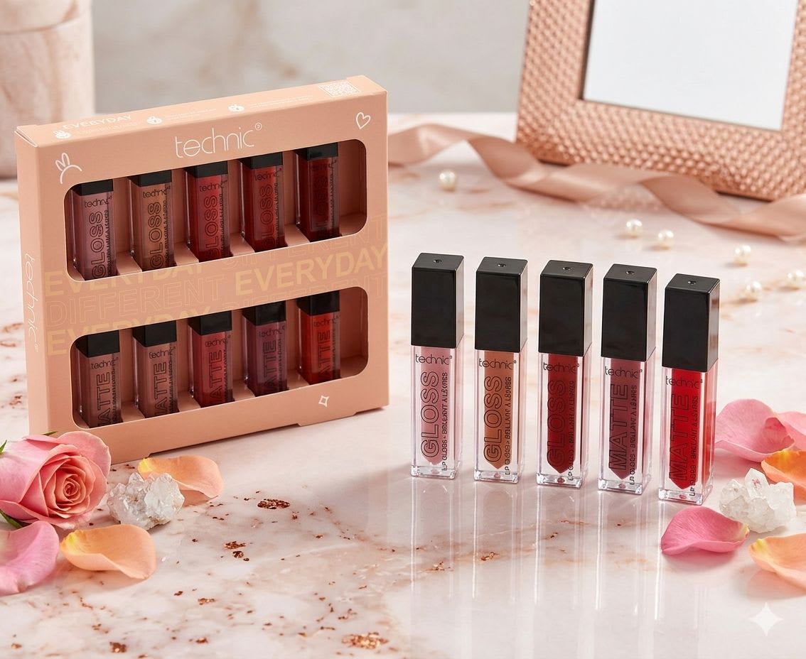 Coffret "Technic "de 10 rouges à lèvres 