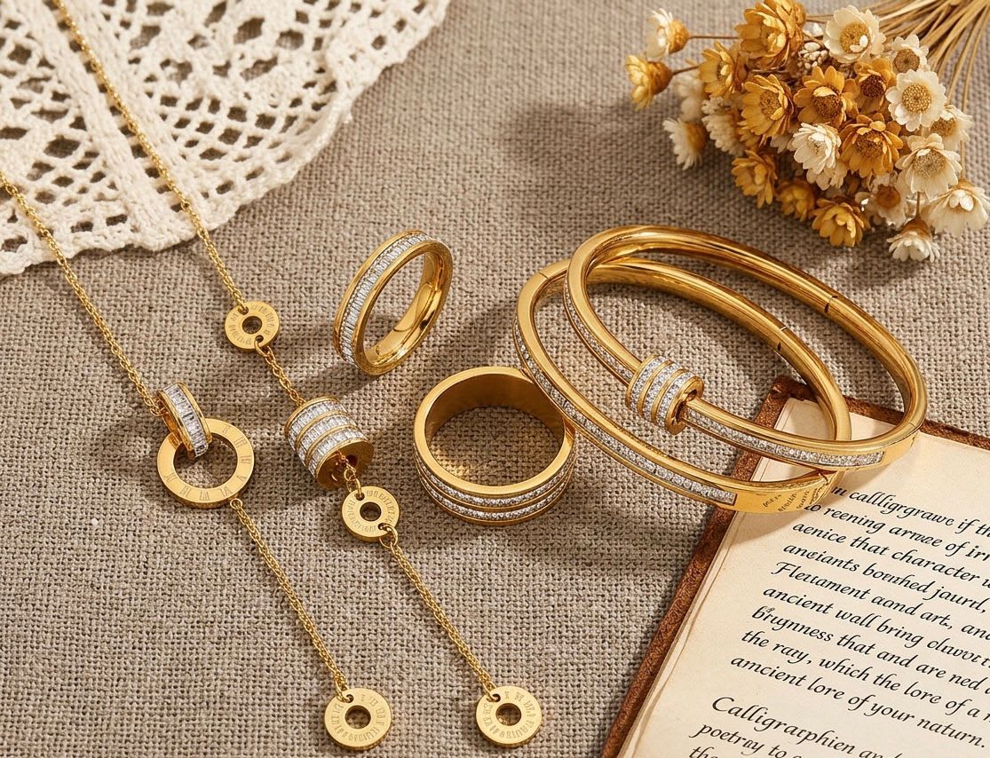 Ensemble de bijoux élégants