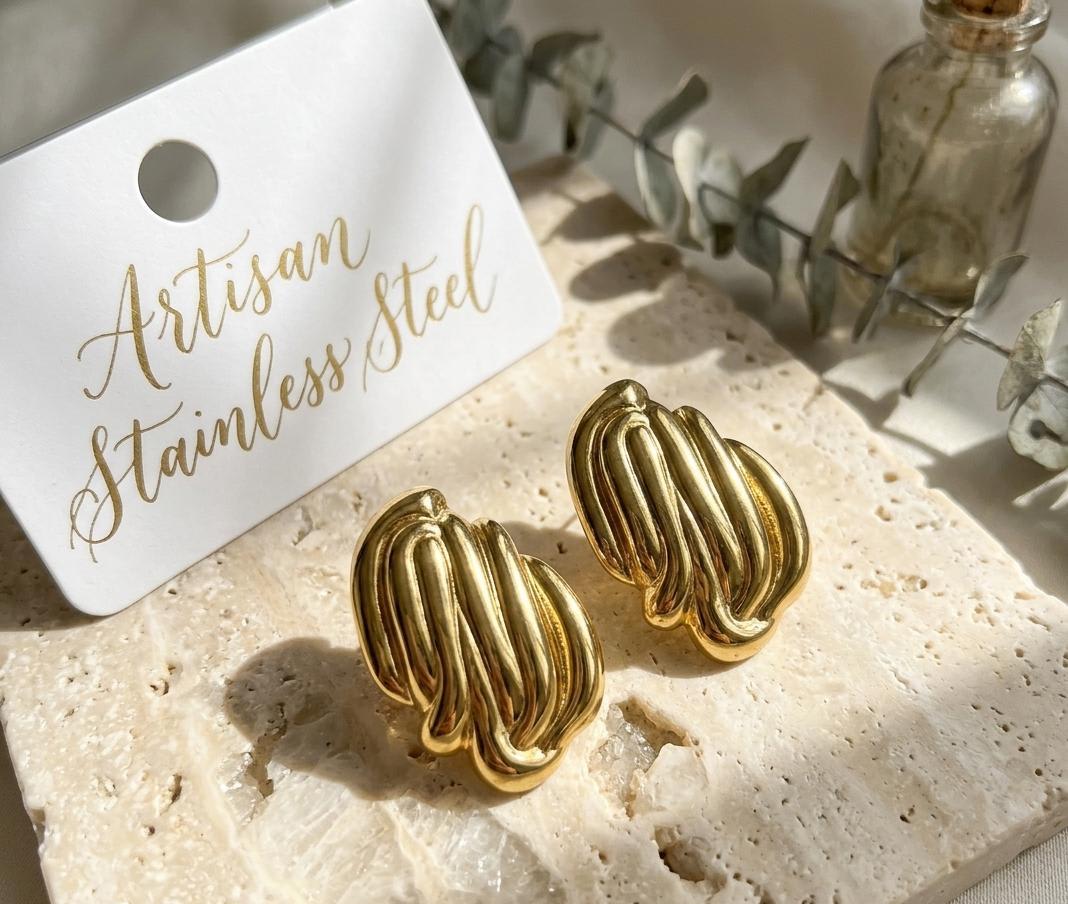 Boucles d'oreilles géométriques irrégulières