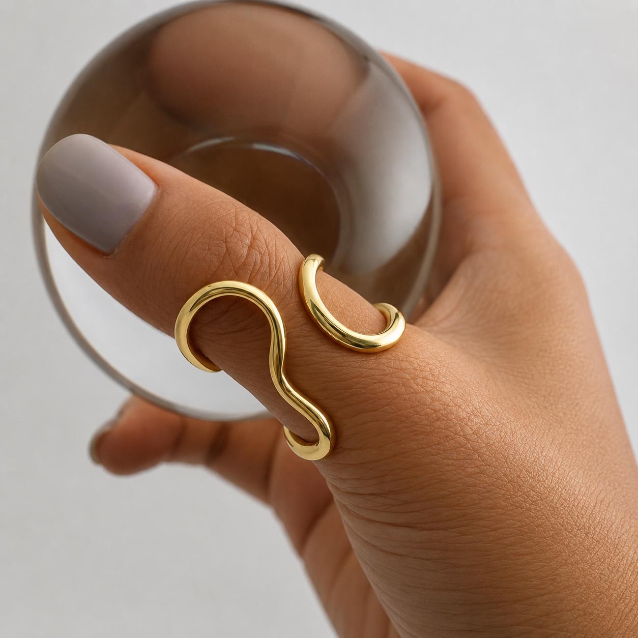 Bague asymétrique