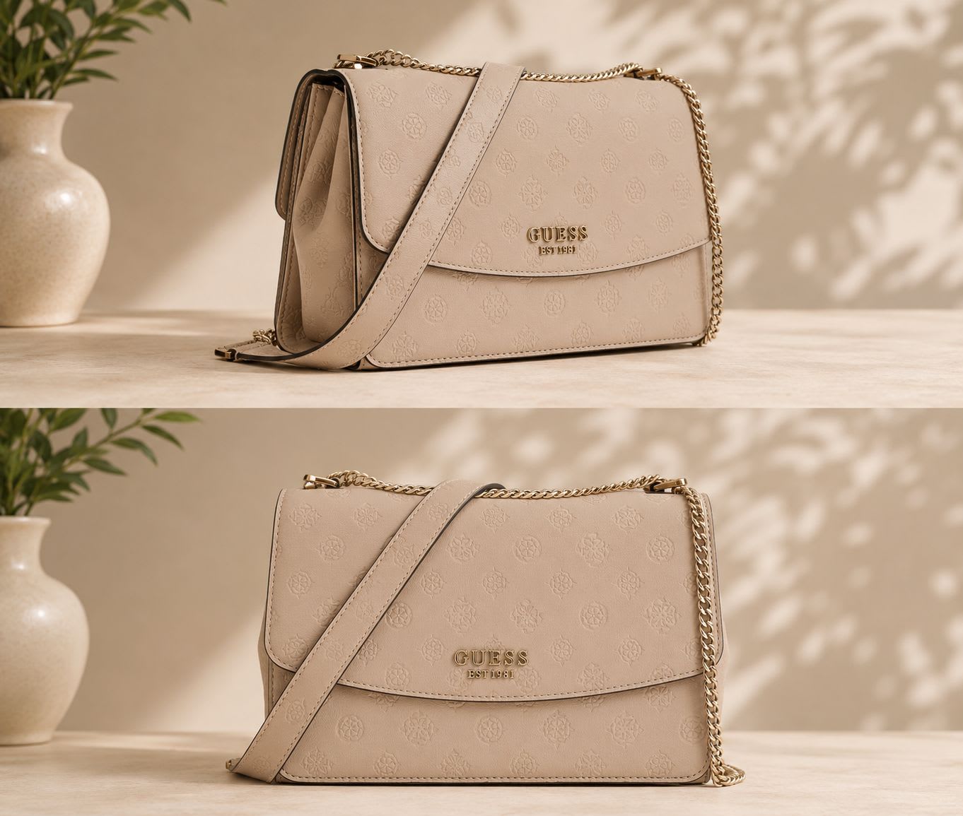 Sac Guess beige nude