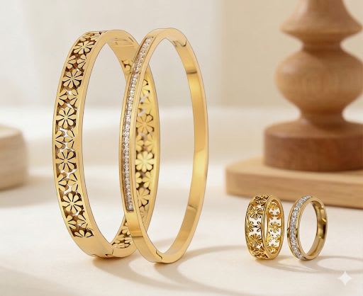 4 pièces Bracelet et Bague