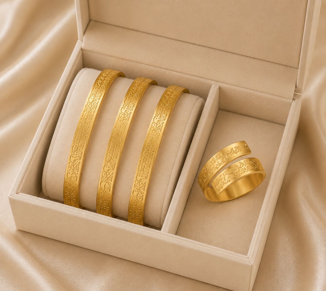 Lot de 3 bracelets jonc ouverts