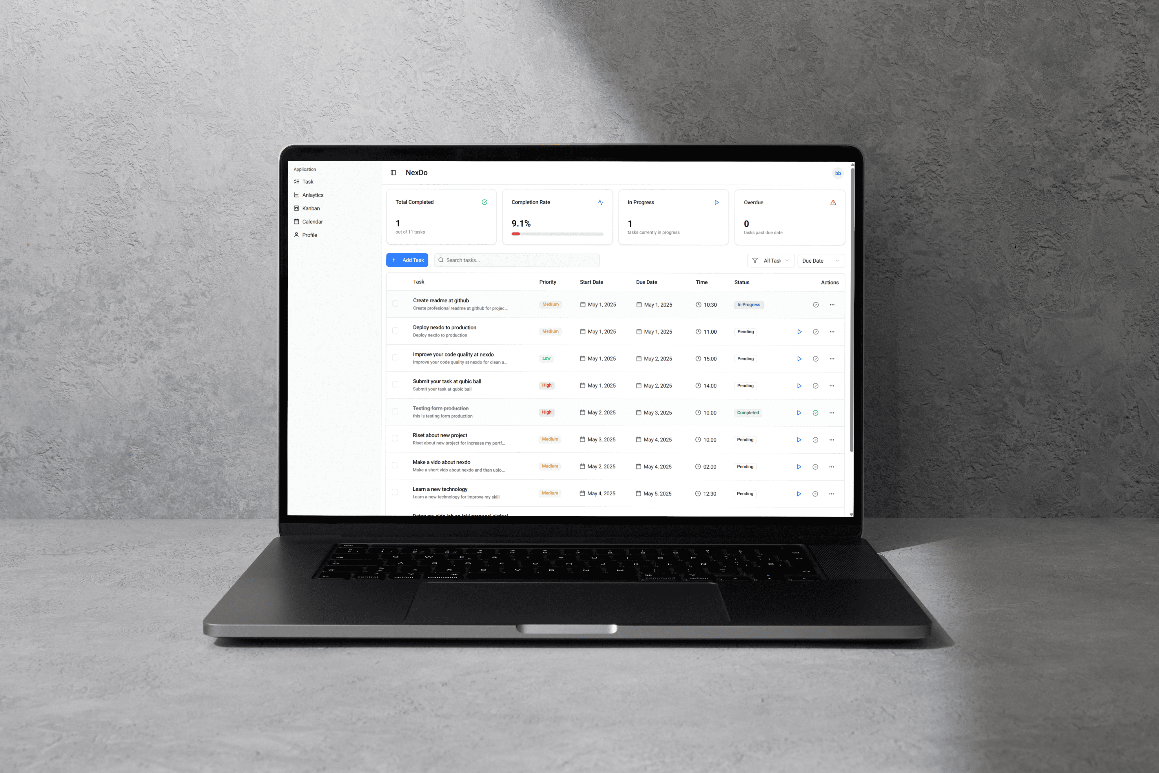 NexDo — Smart Task Manager