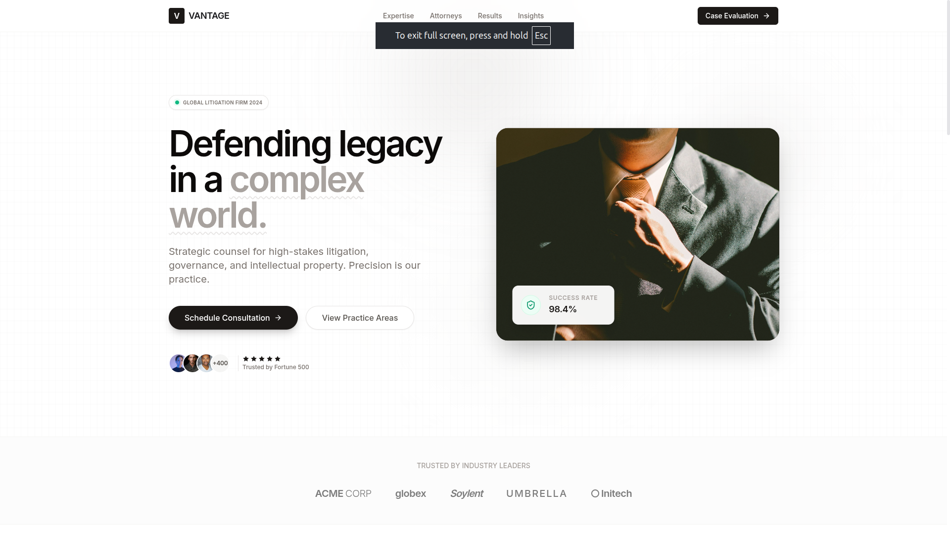 Landing Page Lawyer
