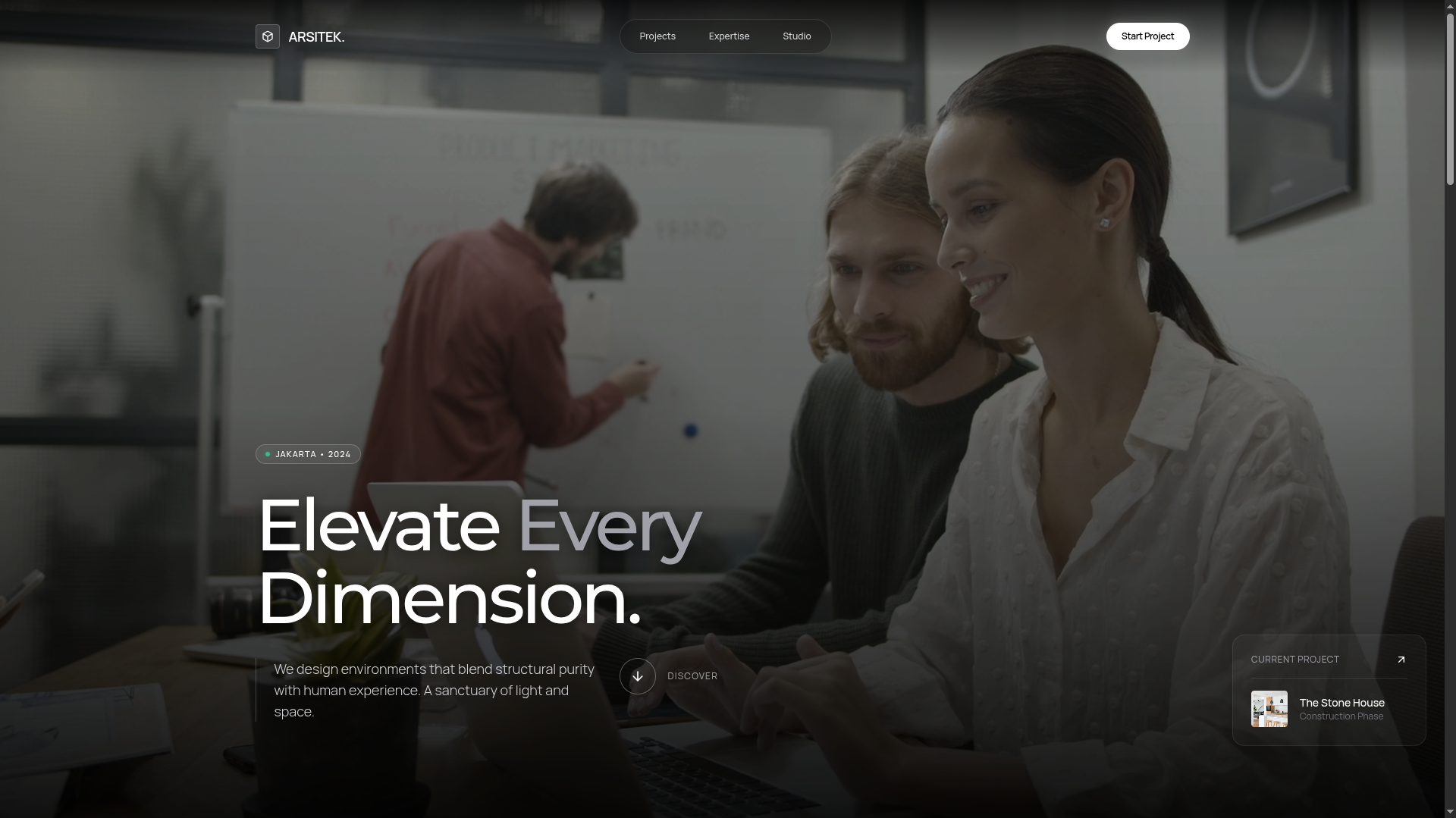 Landing Page Arsitek