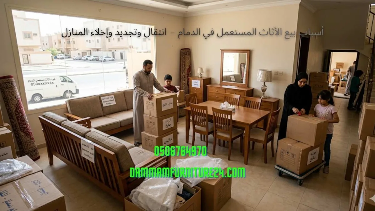 أسباب بيع الأثاث المستعمل في الدمام – انتقال وتجديد وإخلاء المنازل