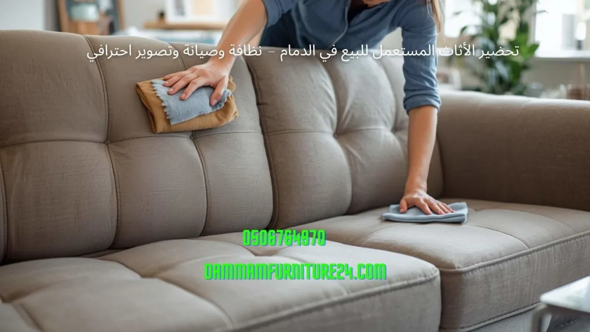 تحضير الأثاث المستعمل للبيع في الدمام – نظافة وصيانة وتصوير احترافي